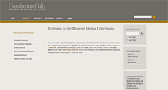 Desktop Screenshot of museum.doaks.org
