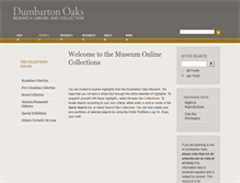 Tablet Screenshot of museum.doaks.org
